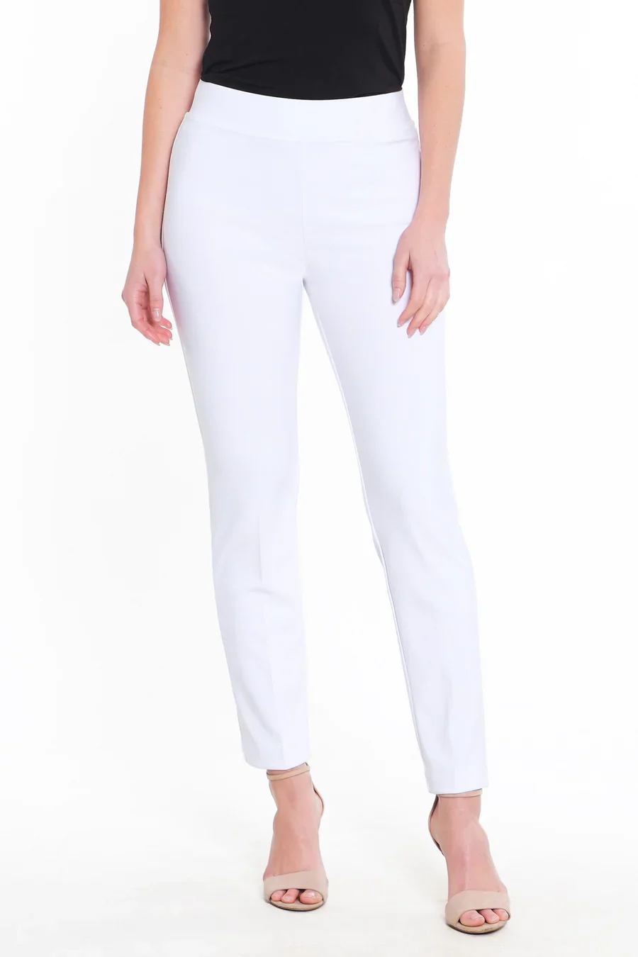 Ali Miles  Knit Pull-On Back Slits Pants (Multiple Colors)(K14206PM) - Image 5